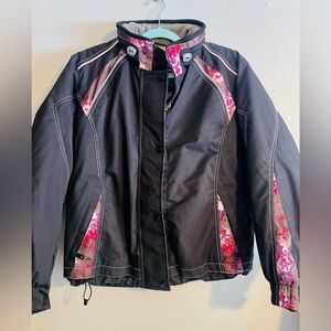 Choko Black and Pink Powder Jacket, Snowmobile / Winter/ Ski, Size M, EUC